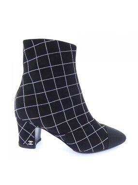 Chanel Short Boots Black